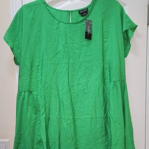 City Chic Vibrant Green Blouse